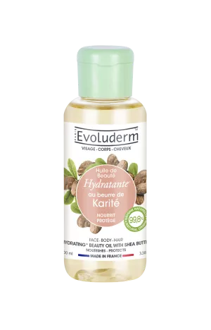 Mafuta ya urembo wa hydrating na siagi ya shea 100ml - Evoluderm