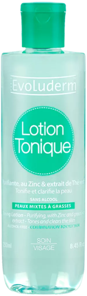 Reinigende Tonic-Lotion-Kombination für fettige Haut, 250 ml - Evoluderm