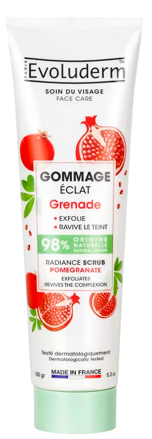 Pomegranate Radiance Scrub 150ml - Evoluderm