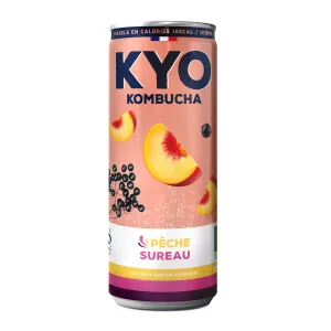 Peach ya Elderberry Can 33cl - Kyo Kombucha