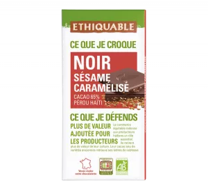 100g Choco Noir Sesa Caram Bio