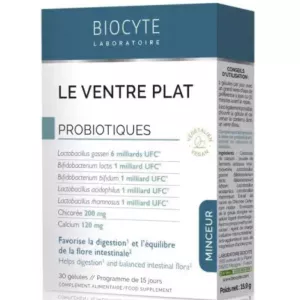 Gel Bio Probiótico Ventre Plat 30 - Biocyte