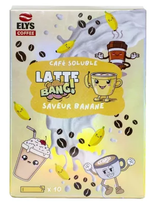 Café Soluble Latte Bang Saveur Banane 170 Gr