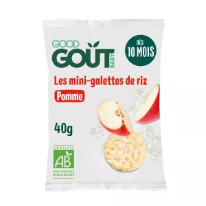 Mini-galettes De Riz à La Pomme 40g - GOOD GOUT