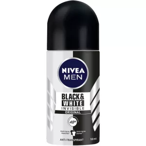 ブラック & ホワイト 制汗ロールオン デオドラント 男性用 50ml - ニベア