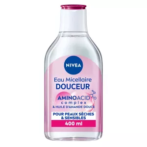 Eau Micellaire Démaquillante Peaux sèches Hydratante 400ml - NIVEA