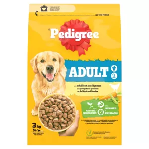 Корм для взрослых собак с птицей и овощами 3кг. - PEDIGREE