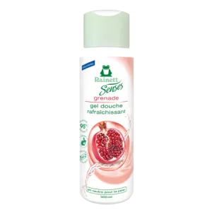 Gel de ducha refrescante Granada neutral sin microplástica sin SLE sin paraben 300ml - RAINETT