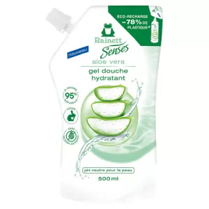 Gel de ducha hidratante de 500 ml de aloe vera - RAINETT
