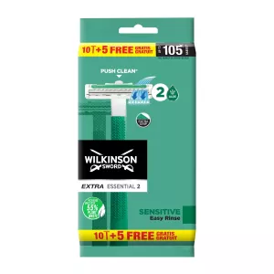 Rasoir Jetable Extra Essential 2 Sensitive x15 - WILKINSON