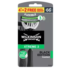 Rasoir Jetable Flexible Xtreme 3 Black Edition Comfort x6 - WILKINSON