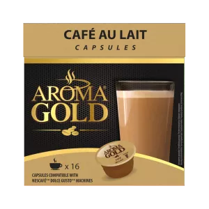 Café  Au Lait  Compatible Dolce Gusto X 16 - Aroma Gold
