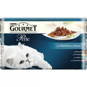 Perle Filettine karma dla kota w sosie 4x85g - PURINA GOURMET