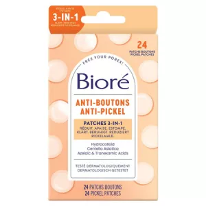 24 3-in-1 patchs anti-boutons - BIORE