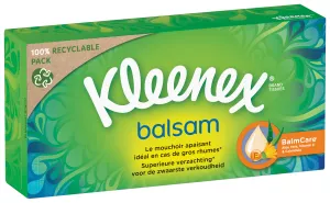 Boite de Mouchoirs Doux Apaisant et Protecteur Aloe Vera & Vitamine E Balsam x64 - KLEENEX