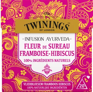 Ayurveda Infusion Elderflower, Raspberry, Hibiscus x20, 36g - TWINNINGS