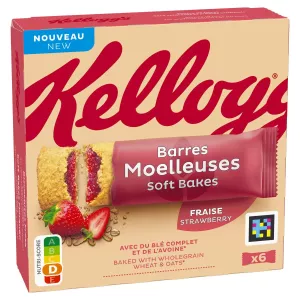6x37g Barres Fraise Kellogg