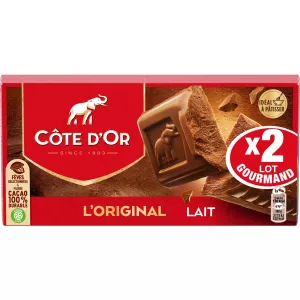 原味牛奶巧克力棒 2x200 - COTE D'OR