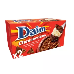バニラとチョコレートチーズケーキデザート170g - Daim