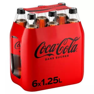 PET 1 25LX6 CT Coca Cola Zero - COCA-COLA