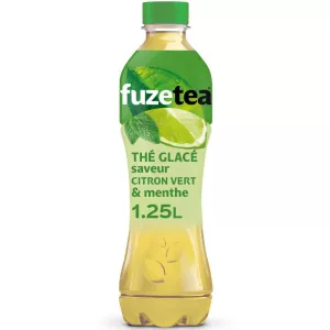 हरे पुदीना स्वाद बर्फीली पीने का चूना 1,25L - FUZE TEA