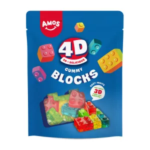 Bonbons Gummy Blocks 140g - AMOS