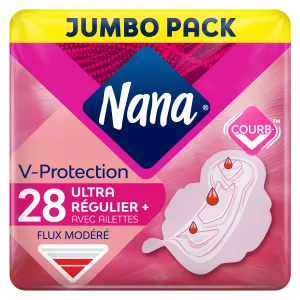 Serviettes hygiéniques Nana Ultra Régulier + X28 - NANA