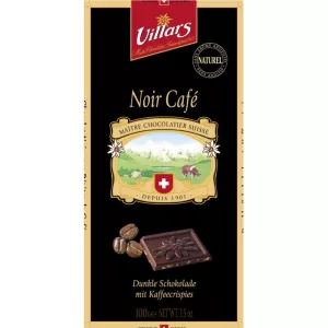 Tablette de chocolat noir pépites café 100g - VILLARS