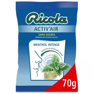アクティエアー メンソール インテンス キャンディー 無糖 70g - RICOLA