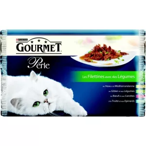 Paka pâté mini mini meleges 4x85g fillets - PURINA GOURMET