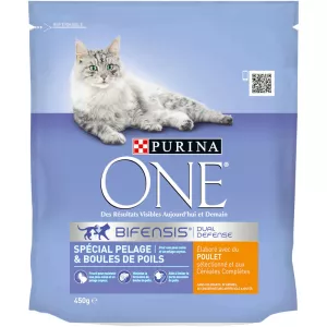 Croquettes pour chats One spécial pelage 450 g - PURINA