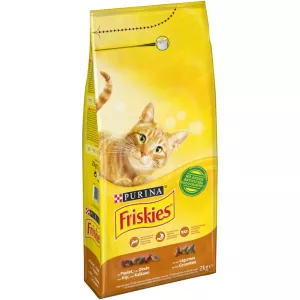 Croquettes pour chat poulet/dinde/olives Friskies 2 kg - PURINA