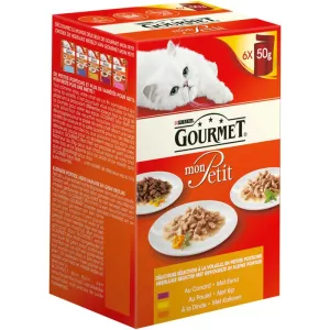 アヒル/チキン/ターキー キャットフード 6x50g - PURINA GOURMET