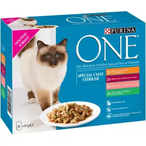 Корм для стерилизованных кошек ассортимент 8х85г - PURINA ONE