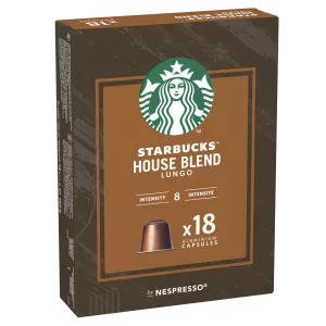 Capsules Café House Blend Lungo Compatible Nespresso x10; 52g - STARBUCKS