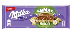 Tablette De Chocolat Au Lait Gaufrettes Aux éclats De Noisettes Mmmax Nussini 270g - Milka