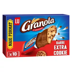 Biscuits Barre Cookie Aux Pépites De Chocolat Granola 10x280g -  Lu