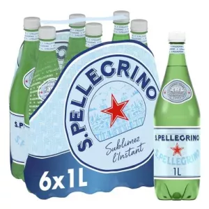 Eau gazeuse minérale naturelle 6x1L - SAN PELLEGRINO