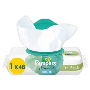 Lingettes Bébé Harmonie Aqua x48 - PAMPERS