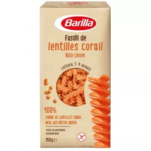 Pâtes fusilli de lentilles corail sans gluten 250g - BARILLA