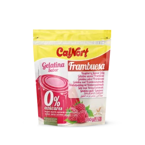 Suikervrije Gelatine Frambozensmaak 280 G - CALNORT