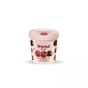 Framboises enrobées au Chocolat Blanc et chocolat Noir 150g -  FRANUI