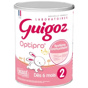Lait bébé en Poudre 2ème âge Optipro 830g - GUIGOZ