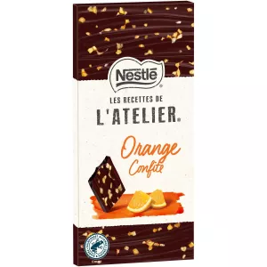 Tablette De Chocolat Noir éclats D'orange Confite 100g - LES RECETTES DE L’ATELIER NESTLÉ
