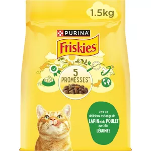 成年猫干粮兔肉鸡肉蔬菜1.5kg - FRISKIES