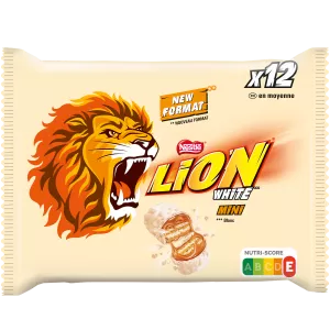 Barras de Chocolate com Cobertura Branca 237g - LION