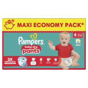 Couches Culottes Bébés Baby-dry Pants 9-15kg Taille 4 - PAMPERS