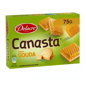 Gauffrettes Canasta saveur Gouda 75g - DELACRE