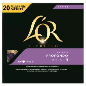 Café Lungo Profondo X20 Capsules Aluminium  104g - L'OR ESPRESSO
