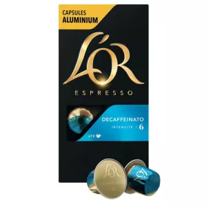 Café decaffeinato x10 capsules aluminium 52g - L'OR ESPRESSO
